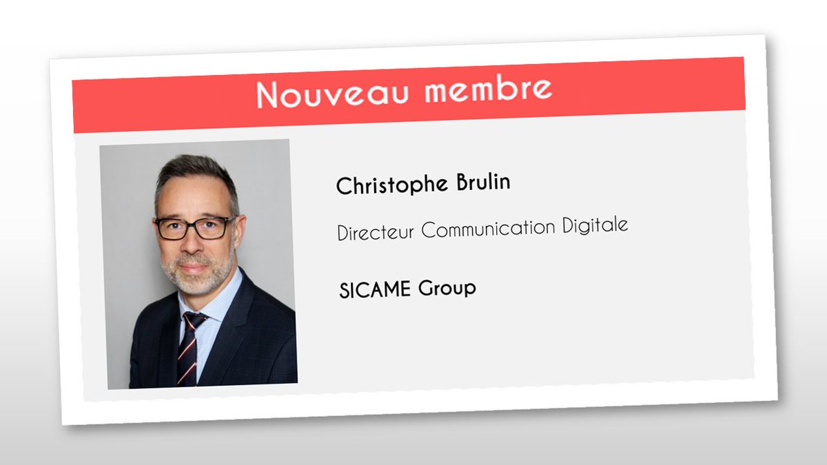 AfciOfficiel's tweet photo. Bienvenue @Chris__Sam Directeur communication digitale, @SICAMEGROUP qui rejoint le réseau Afci ! https://t.co/UZZhDZE26V