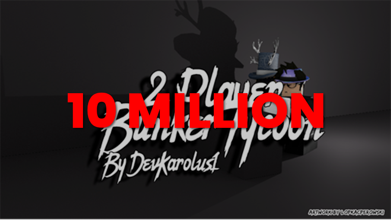 RoMonitorStats's tweet photo. Congratulations to 2 Player Bunker Tycoon by karolus1 Games (@DevKarolus1) for reaching 10,000,000 visits!
        
At the time of reaching this milestone they had 51 Players with a 81.63% rating.

View stats on RoMonitor https://t.co/64npVPdSze https://t.co/cgfLEhtZjt
