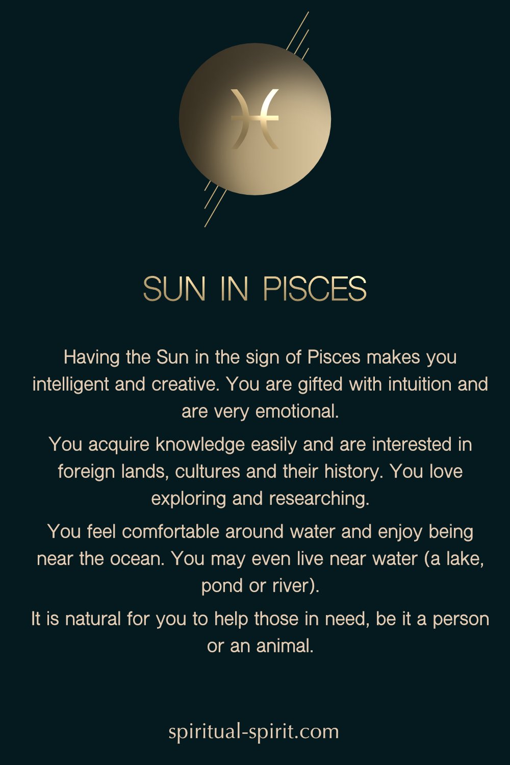 Spiritual Spirit on Twitter: "The Sun in Pisces in a birth chart: #pisces  #astrology https://t.co/jU2WQJn3BV" / Twitter