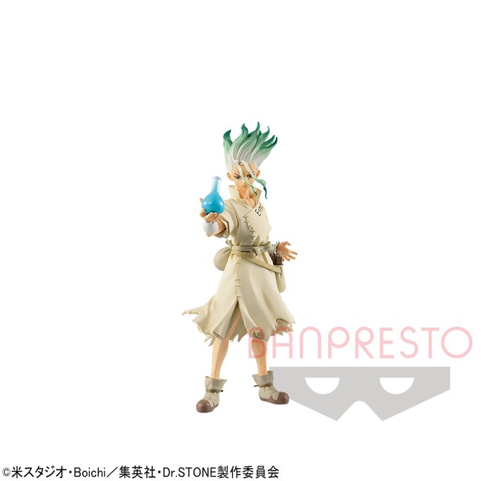 おたからまーけっと速報 万代書店 岩槻店 プライズ情報 Dr Stone Figure Of Stone World 造形の科学 石神千空 が 7月7日より順次登場予定 ドクターストーンから初のプライズフィギュア化 100億 唆るぜこれは Ufoキャッチャー ドクターストーン