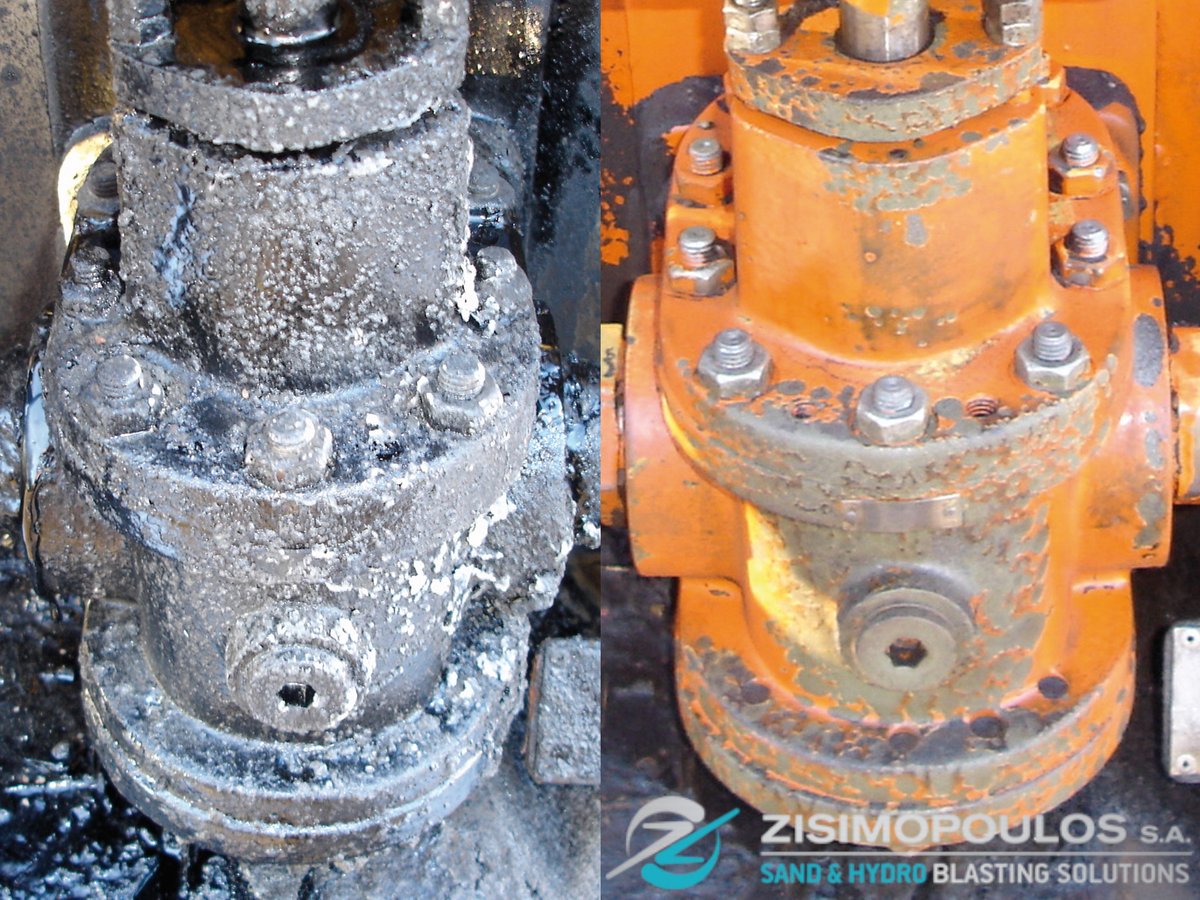 ZisimopoulosS's tweet photo. #DryIceCleaning 
See in the photo below the use of #dryice. We can remove glue, oils, grease, fuel oil, rust, wax, paints, #withoutdamaging the surface. Learn more https://t.co/ixSRJMn049 or contact 210 44.12.004 #zisimopoulosmaintenanceservices #immediateresults #παγοβολη https://t.co/DR0wxfWmB2