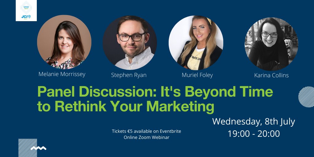 It's Beyond Time to Rethink Your Marketing...
 
Join us on July 8th at 7pm where a panel of experts will discuss everything around marketing, giving examples of successes as well as lessons learned from their varied experience.
 
bit.ly/JCIBusinessSuc…
 
#BusinessSuccessSeries