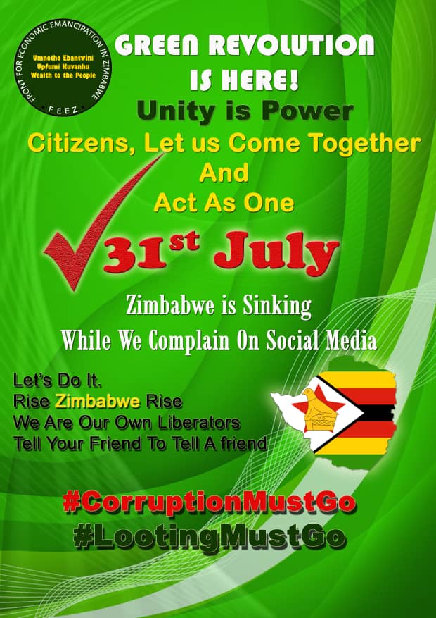TVOTP_Worldwide's tweet image. If its NOT now, so when??? Rise Zimbabwean Rise!!
@GreenFEEZ @GodfreyTsenaz @pmkwananzi @daddyhope @daddy_marshy @Mpofu__Mike @DrChenjerai 
#CorruptionMustGo
#LootingMustGo
#31July2020
#GreenRevolution