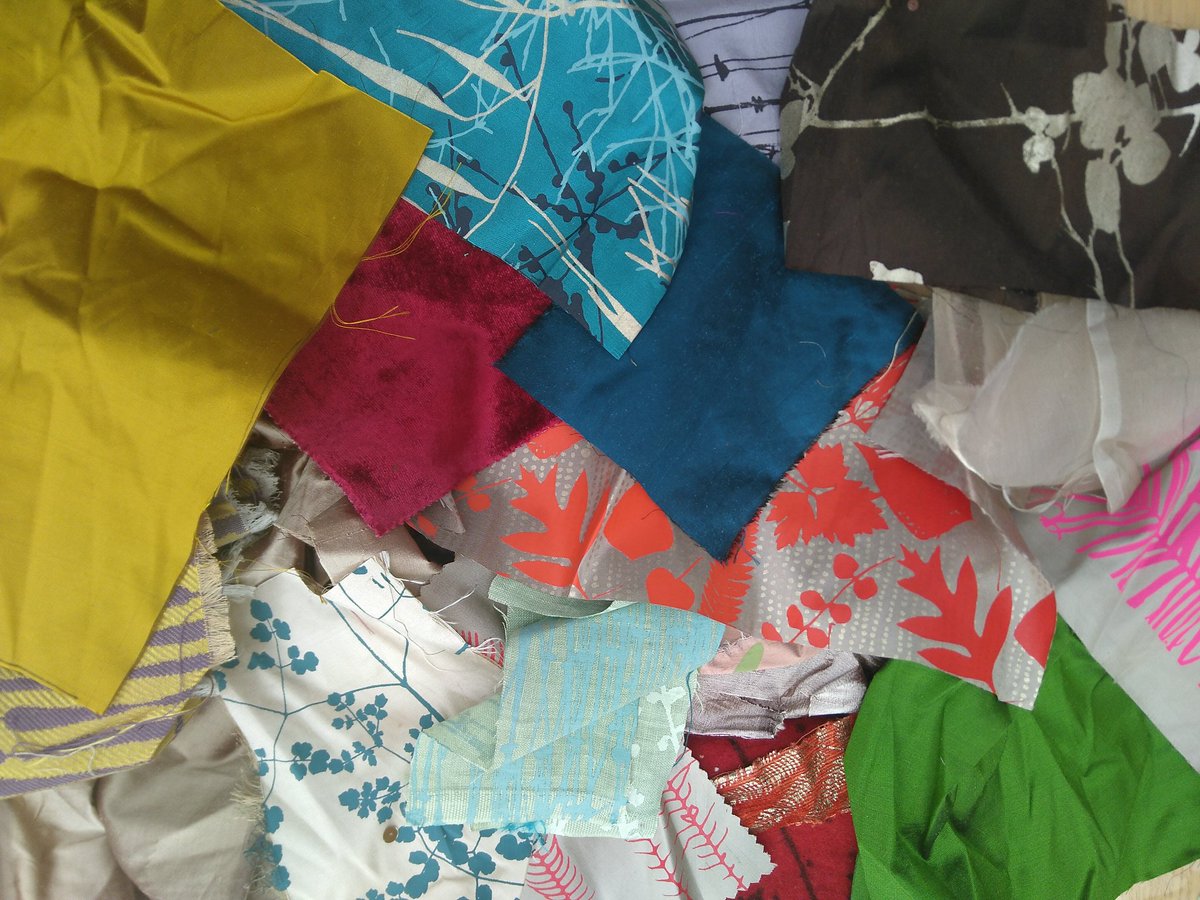 agatha_herman's tweet photo. I'm excited that my @ClarissaHulse scrap bag arrived! What am I going to make? Unknown but it'll be fun figuring it out... #craftforwellbeing #TuesdayMotivation #becomingmymother https://t.co/ty5iNZukgV