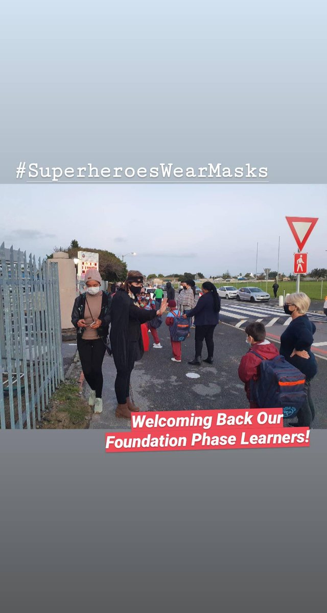 TableViewPS's tweet photo. Our 2nd Group of Foundation Phase Learners returned to school today after more than 3 months of distance learning! Our teachers were so excited to see their faces again! #SuperheroesWearMasks #backtoschoolSA https://t.co/jS6XC6pMap