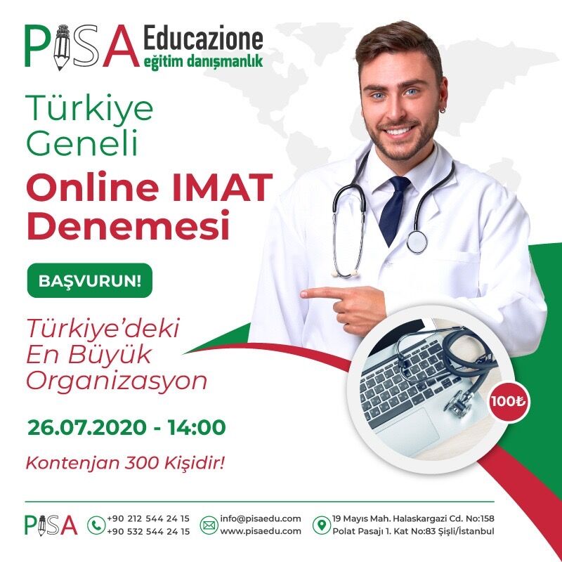 pisaedu's tweet photo. Türkiye Geneli IMAT Deneme Sınavı

Öğrencilerimiz bu sınava katılarak seviyelerini ölçebilirler.
 
• Süre: 100 dk.
• Soru Sayısı: 60
• Sınav Yeri: Online
• Sınav Ücreti: 100 TL
• Sınav Tarihi: 26 Temmuz Pazar  Saat: 14:00
• Kontenjan: 300

https://t.co/zpS8BmvpWh https://t.co/qPLYkZto0q