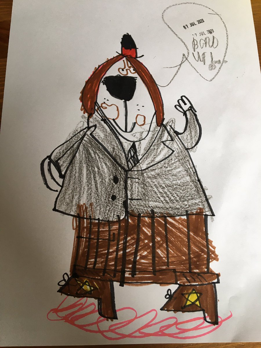 Bradley20204's tweet photo. #drawwithjimfield Bonjour from 5 year old Bradley! https://t.co/Dcb89LUTXd