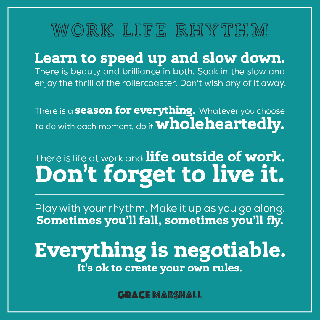 GraceMarshall's tweet photo. Work Life Rhythm - a working guide. Finding your own work life rhythm is always an ongoing experiment. Here's what I've learnt over the years - and what I'm still learning now. I hope it helps you.

#productivity #worklifebalance #reallyproductive #workliferhythm https://t.co/f8gk1T3epw