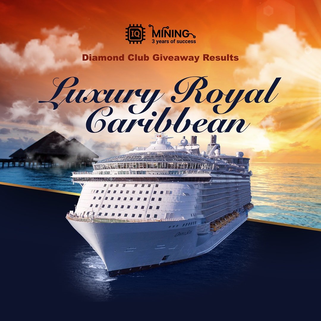 iqminingcom's tweet image. We are happy to congratulate our Diamond Club giveaway winner! Today we have randomly selected one lucky winner who is going to get his Luxury Royal Caribbean Cruise worth more than $10’000. 🛳️

🏆The Winner is:🏆
JACOB S.
aut*****ve0@gmail.com 🇬🇧