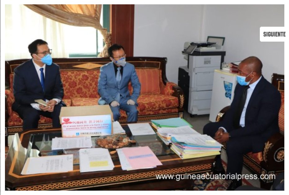 CSCEC_GE's tweet image. El 1 de julio, CSCEC donó 6.000 mascarillas para apoyar al Gobierno de Guinea Ecuatorial en la lucha contra la #COVIDー19 .
7月1日，中建赤道几内亚有限公司向赤道几内亚政府捐赠了6000只一次性口罩，表达对赤几人民抗疫的支持。
guineaecuatorialpress.com/noticia.php?id…
@CSCECNEWS @EmbChinaGE @AhoraEg