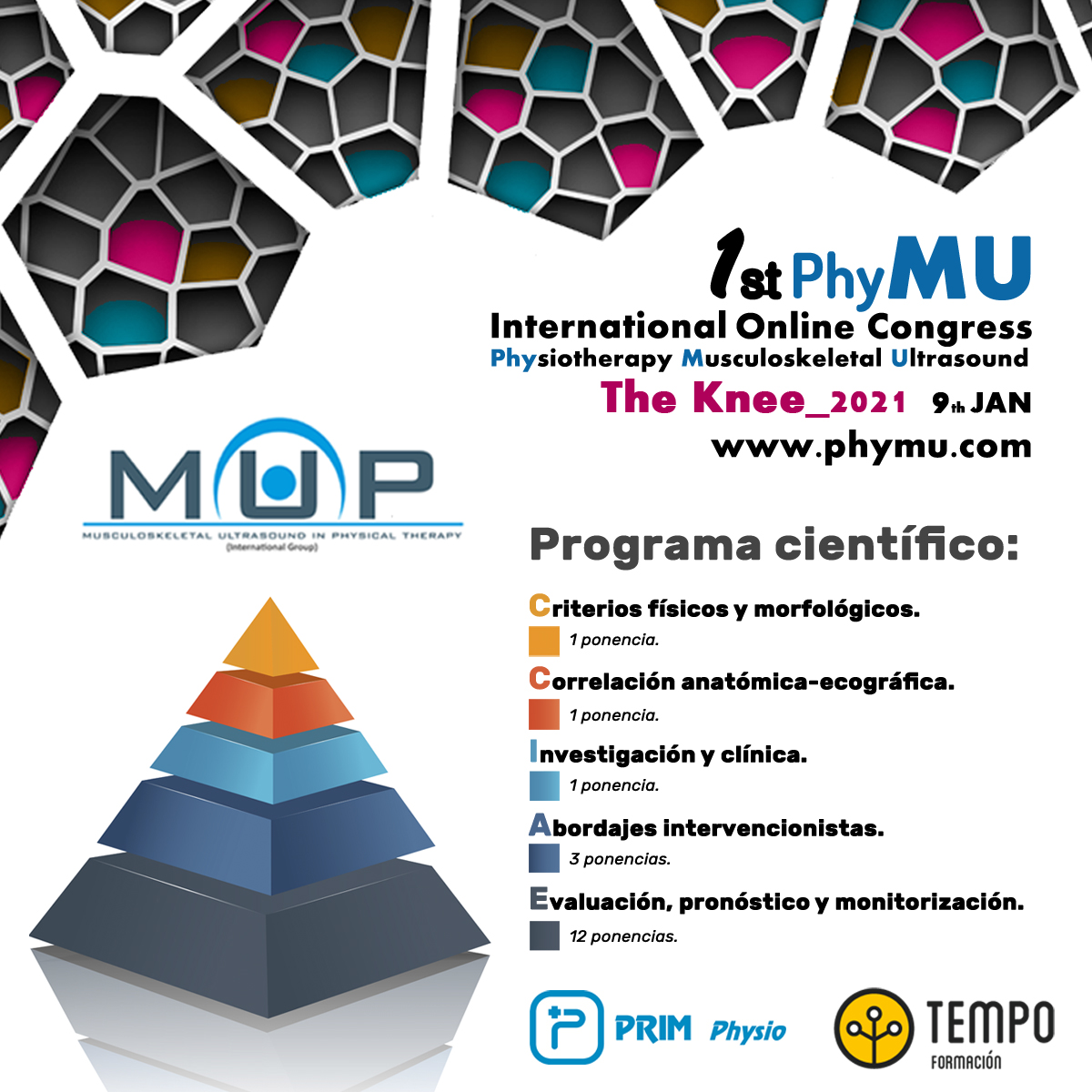 <a href="/primfisio/">PRIM Physio</a>, <a href="/FormacionTempo/">Tempo Formación</a>, <a href="/muptherapy/">MUPtherapy</a> 
Disfruta de un programa científico completo con l@s mejores ponentes expert@s en ecografía y fisioterapia y de prestigio internacional.
phymu.com/inscripcion
phymu.com/programacienti…