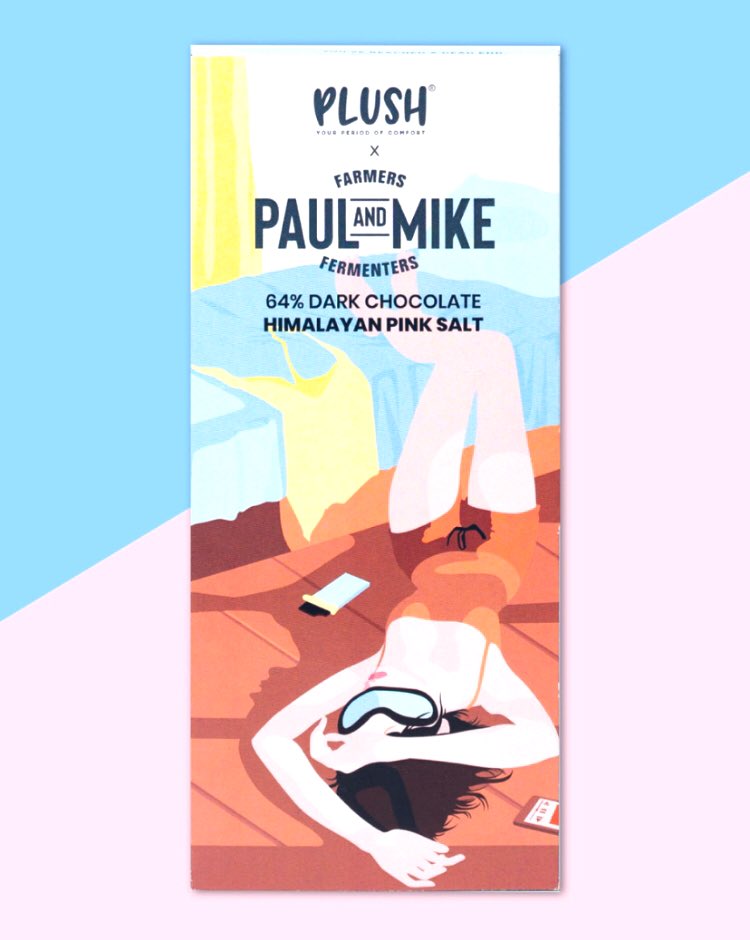 SwagAnusaar's tweet photo. Plush x Paul&amp;Mike 

a dark chocolate for sweet cravings 🍫 

(₹500 for 2 slabs) DM for orders https://t.co/fNS7cvpSD4