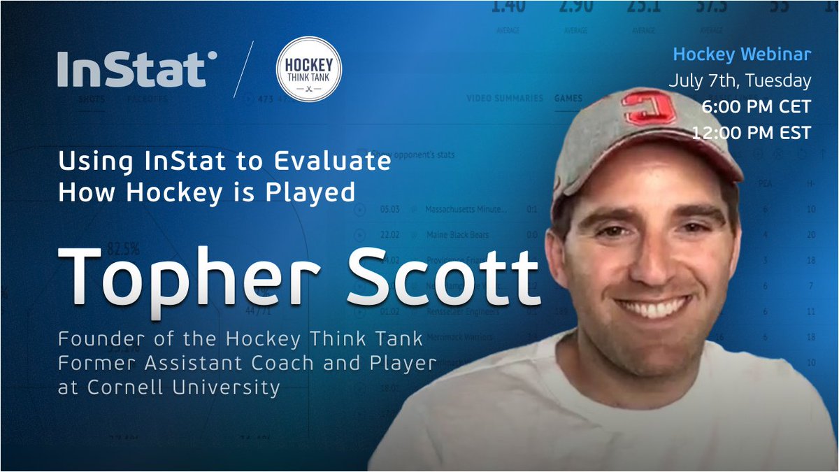 InStatHockey's tweet photo. Tune in today!
https://t.co/ME0zHSbEsc
#InStatWebinar #HockeyTwitter #IceHockey https://t.co/UOwOGxMq1y