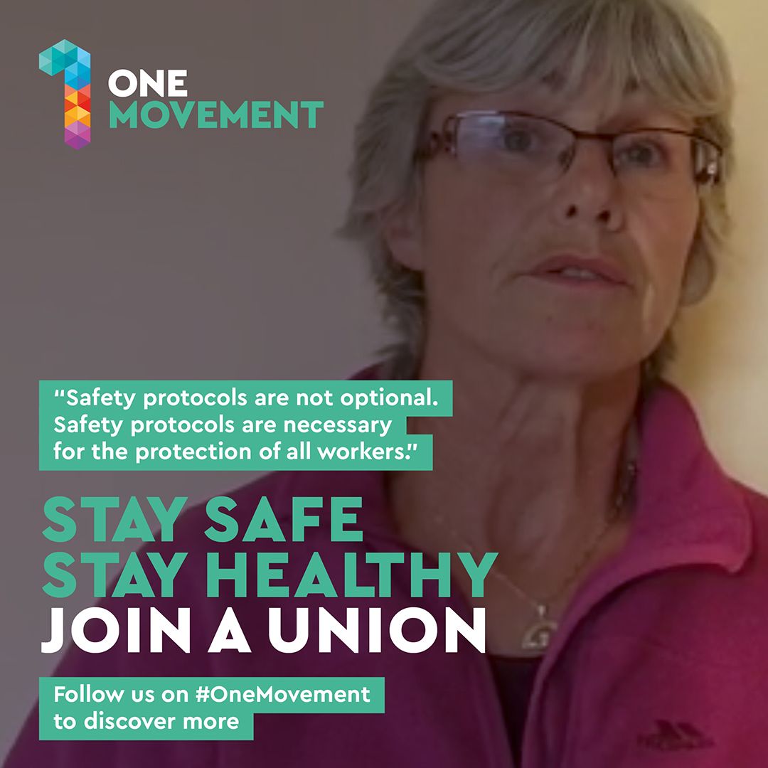 1movementgalway's tweet photo. Yes the safety protocol applies to you, it applies to everyone at work, there are NO OPT-OUTS, observe the protocol, ensure your employer provides training, talk to your #tradeunionrep about #workersafety NOW #Covid19 affects us all, ensure you are protected at work #joinaunion https://t.co/aiP5IX37yO