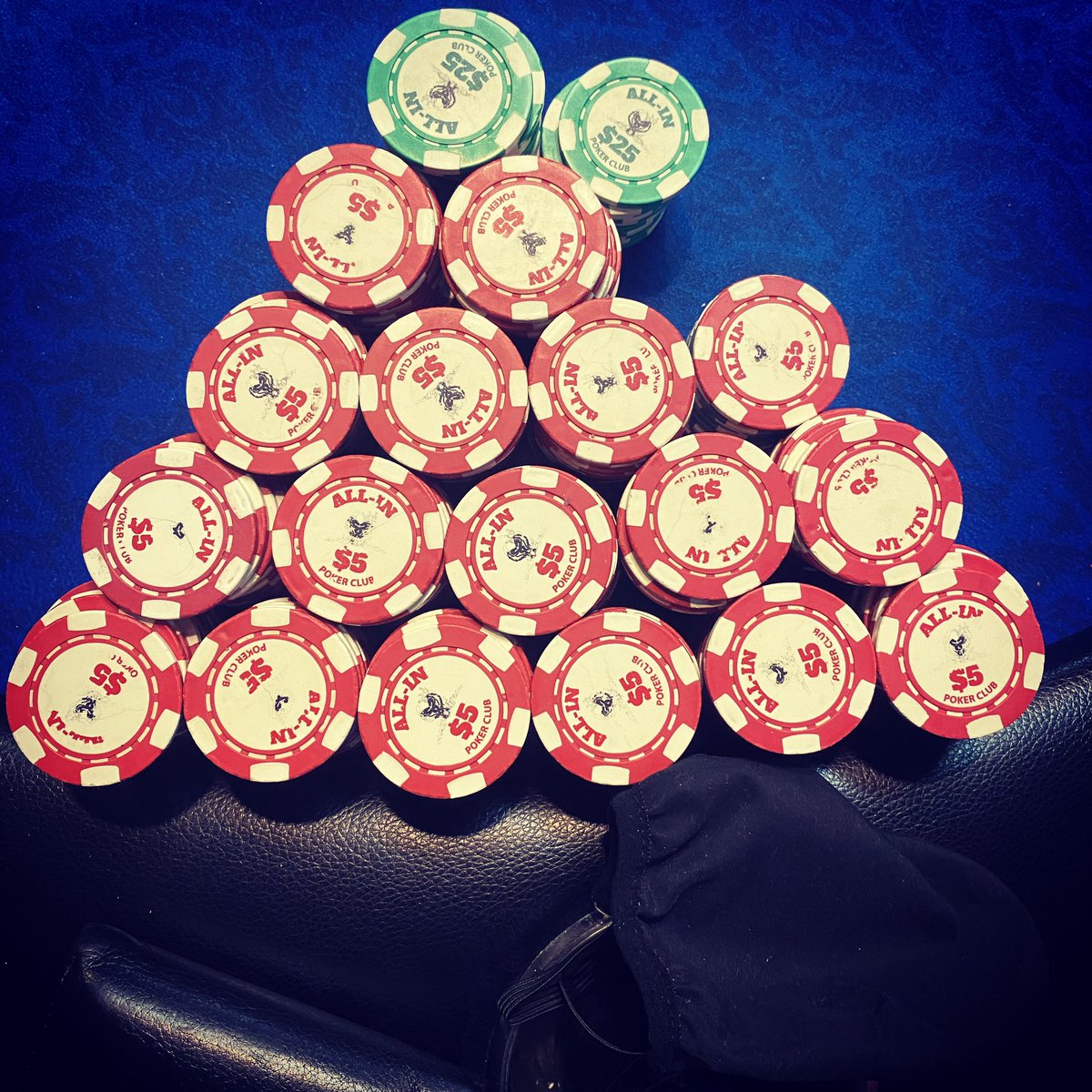 Jay_Stock25's tweet photo. Played a session at All-in Poker club. In for $400, out for $2193.  #allinpoker #livepoker #jstack https://t.co/LNOkEwOB6n