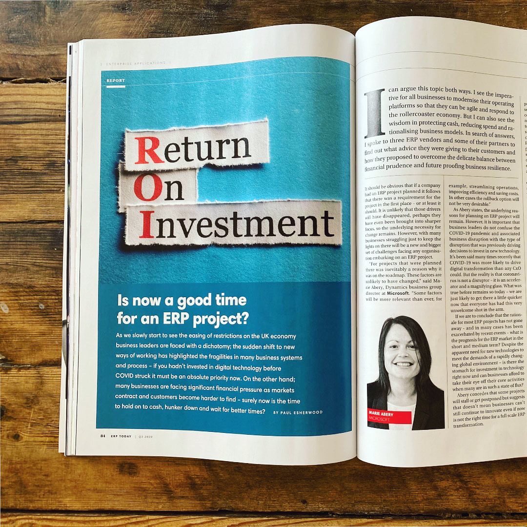 When <a href="/erp_today/">ERP Today</a> came forward with this brief, “Why is now a good time for an #ERP project?” We had to get it in front of our client @banconGmbh - even though #PR isn’t in our contract. Just doing what needs to be done. #Addedvalue. 

#SAP #SAPERP #Tech #Fintech #sapconsultant