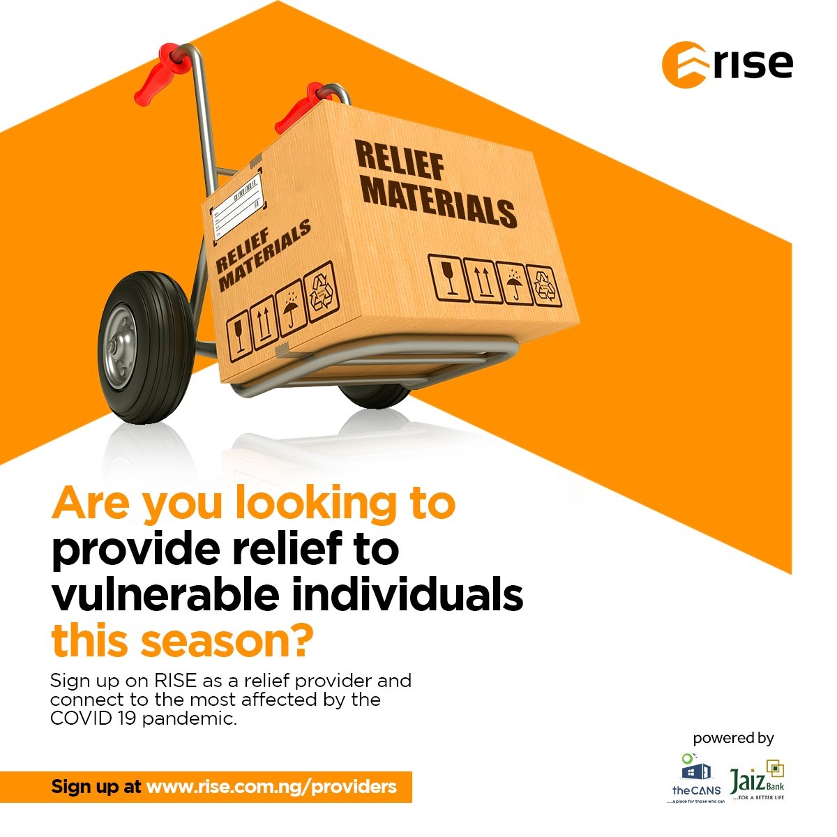 _thecanspark's tweet photo. Have you heard about RISE?
The platform helps relief providers connect easily with those who need relief items, and eliminates stress.
Visit https://t.co/naEctVQlBS to sign up now.

#tuesdaythoughts #GiveGetRepeat https://t.co/k9KdDbiw4K
