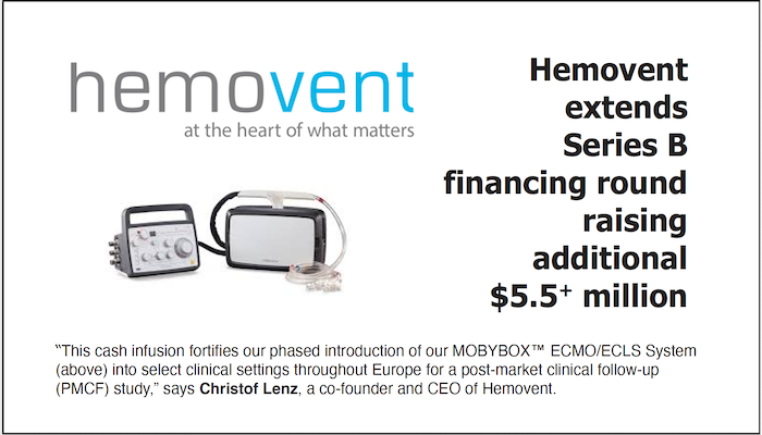 hemovent's tweet photo. BREAKING NEWS: Hemovent raises additional $5.5+ million. https://t.co/GwqlGECkwb https://t.co/UoLGzQ4YY2