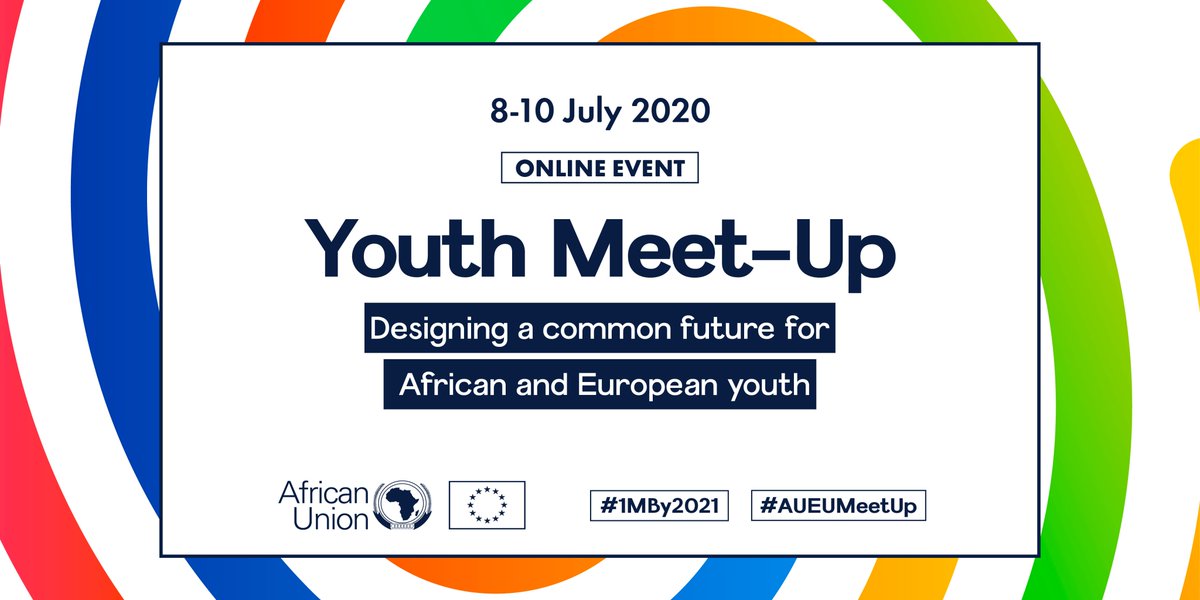 60% of the population in Africa is under 30 years old. That's why we want to hear #YouthVoices on the future of the #EUAfricaPartnership.

Join the #AUEUMeetUp online event on 8-10 July to share your ideas and solutions to tackle global issues➡️europa.eu/!VH39yw #1MBy2021