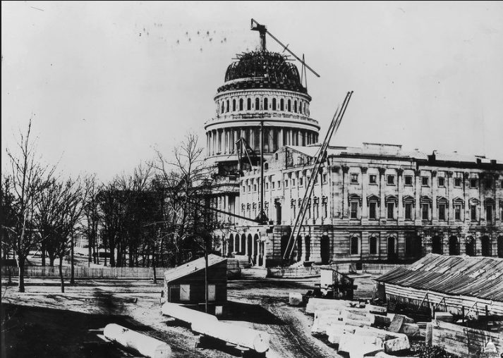 In 1855 Congress decided to place a magnificent new dome on top of the Capitol.For the top, they asked for a glorious statue that would become perhaps the most prominent piece of public art in America at the time.Before the Statue of Liberty, This would the Statue of Freedom.