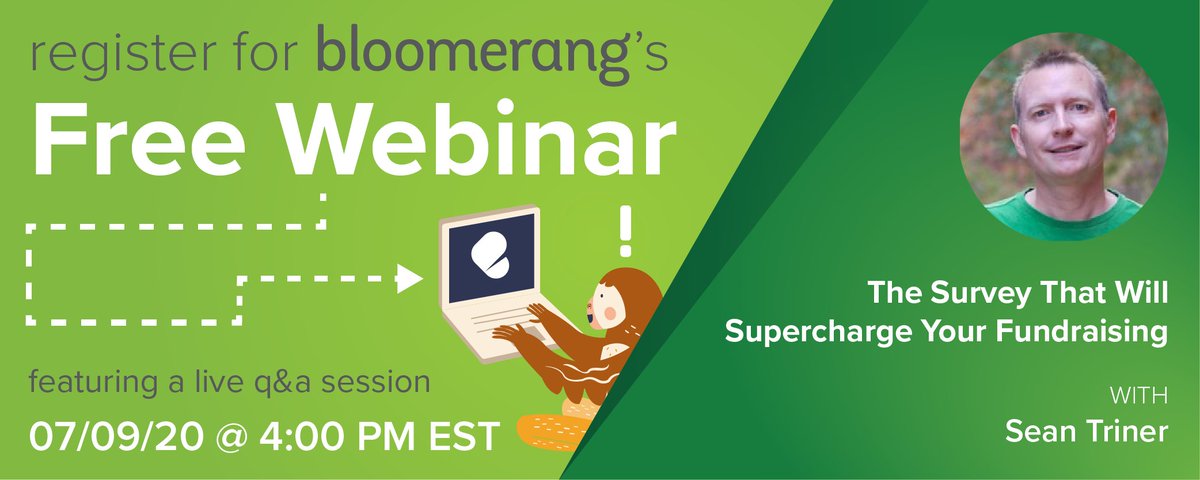 [FREE WEBINAR] The Survey That Will Supercharge Your Fundraising zoom.us/webinar/regist… via <a href="/SeanTriner/">Sean Triner</a>