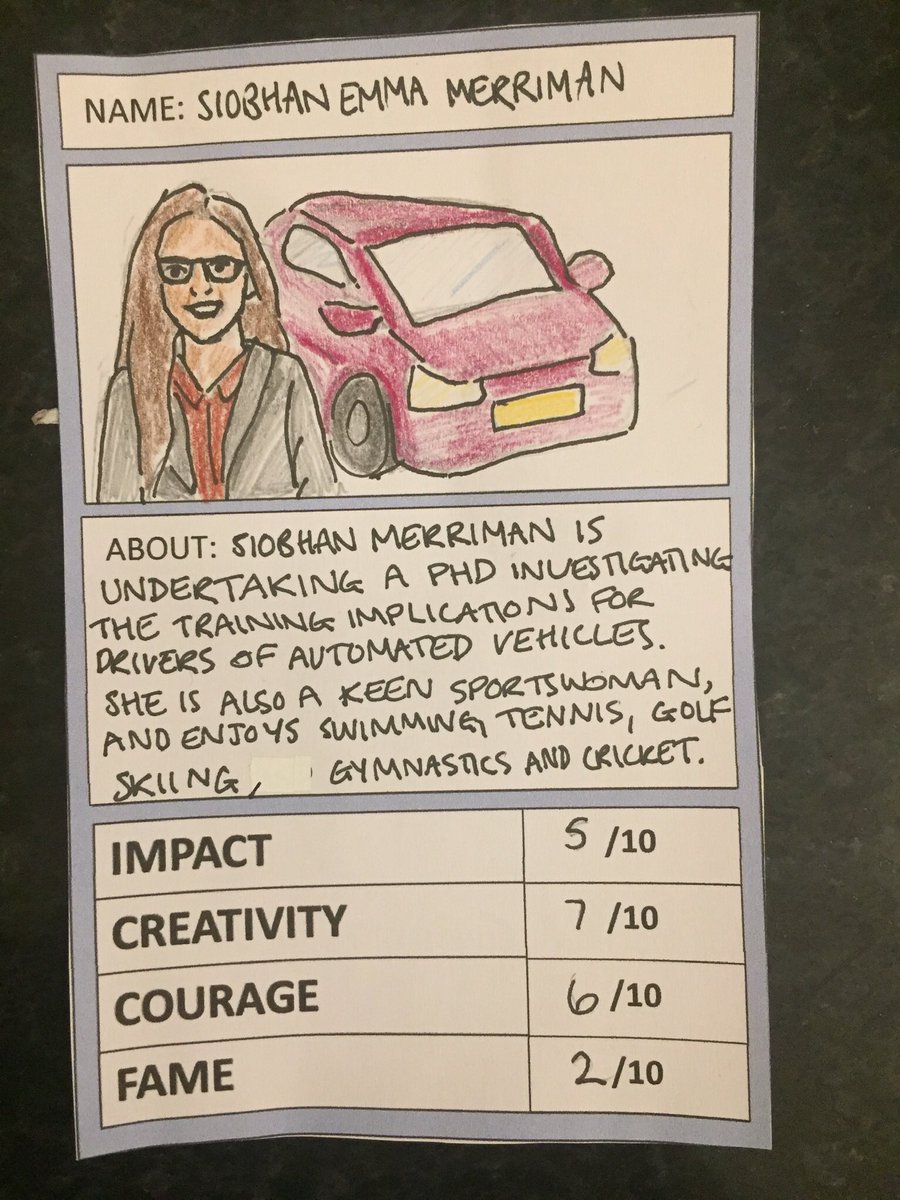 2 weeks ago we sent 200 #INWED20 activity packs to local guide groups! You don’t have to be a guide to join the fun – here are our attempts at making Top Trump cards of some of our own <a href="/unisouthampton/">University of Southampton</a> #WomenInSTEM, using the resources at: efolio.soton.ac.uk/blog/talk2usgu…  - 🧵