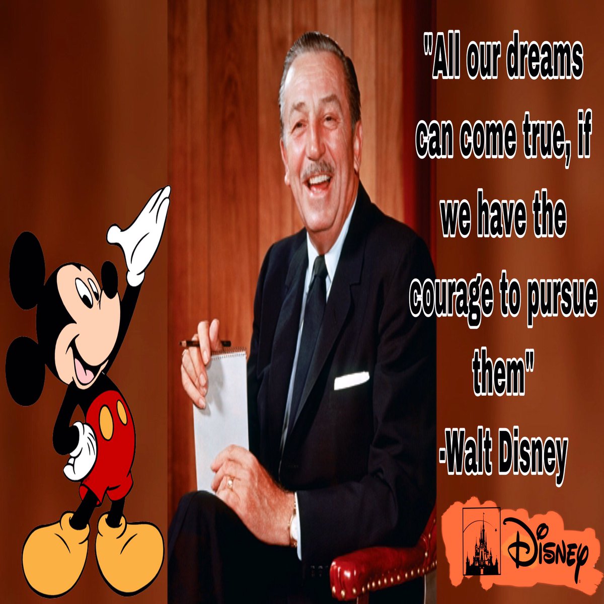 From the man himself 🎬 #motivated #goodmorning #WaltDisney #motivatingquote #passiondriven #like #follow #mickeymouse #biggerthanthemouse #biggerthanthemousehouse