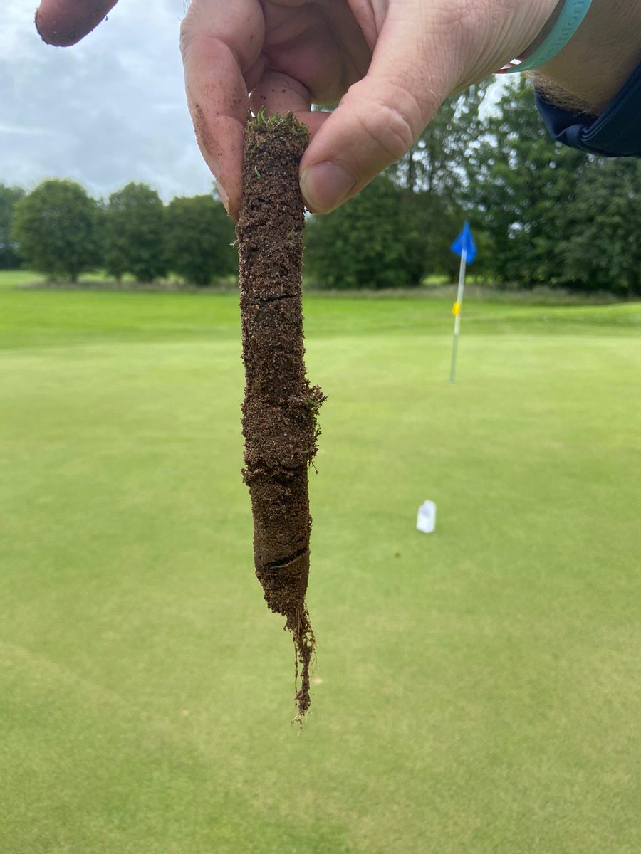 Excellent day spent testing at prestwick st cuthberts golf club. Proving a biological approach can achieve the desired results #soilbiology #symbiouk @steviemcb1 @StCuthbertGC