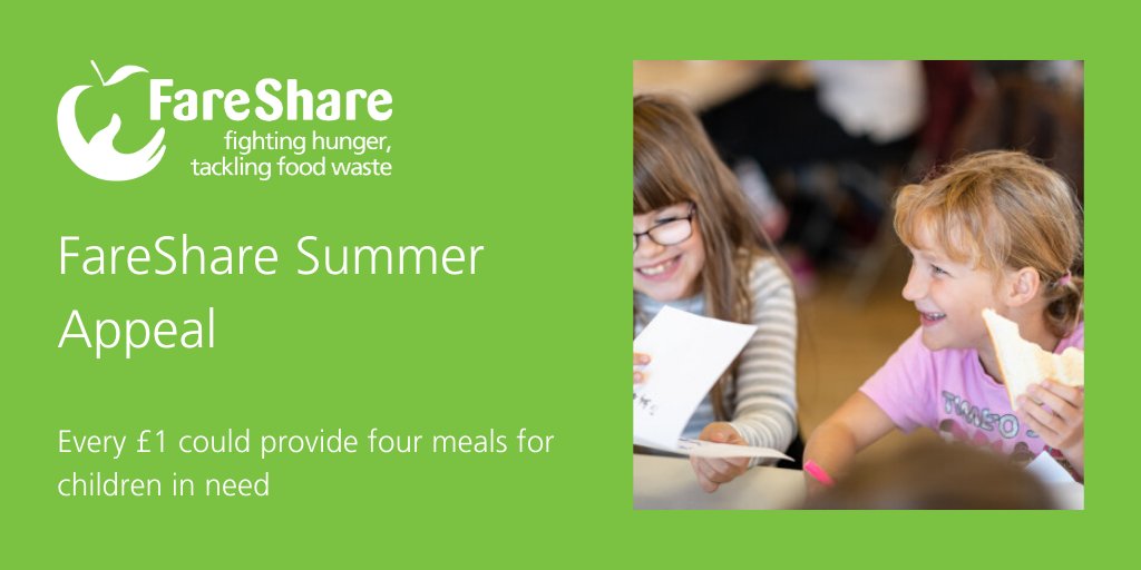 FareShareUK's tweet photo. Help us get food to vulnerable children and families this summer. 
 
We need your help to deliver healthy, nutritious food to the food banks, community groups, activity schemes and schools supporting the UK’s most vulnerable people during this crisis.

https://t.co/S1jU47Z8sY https://t.co/5KpV3edirA