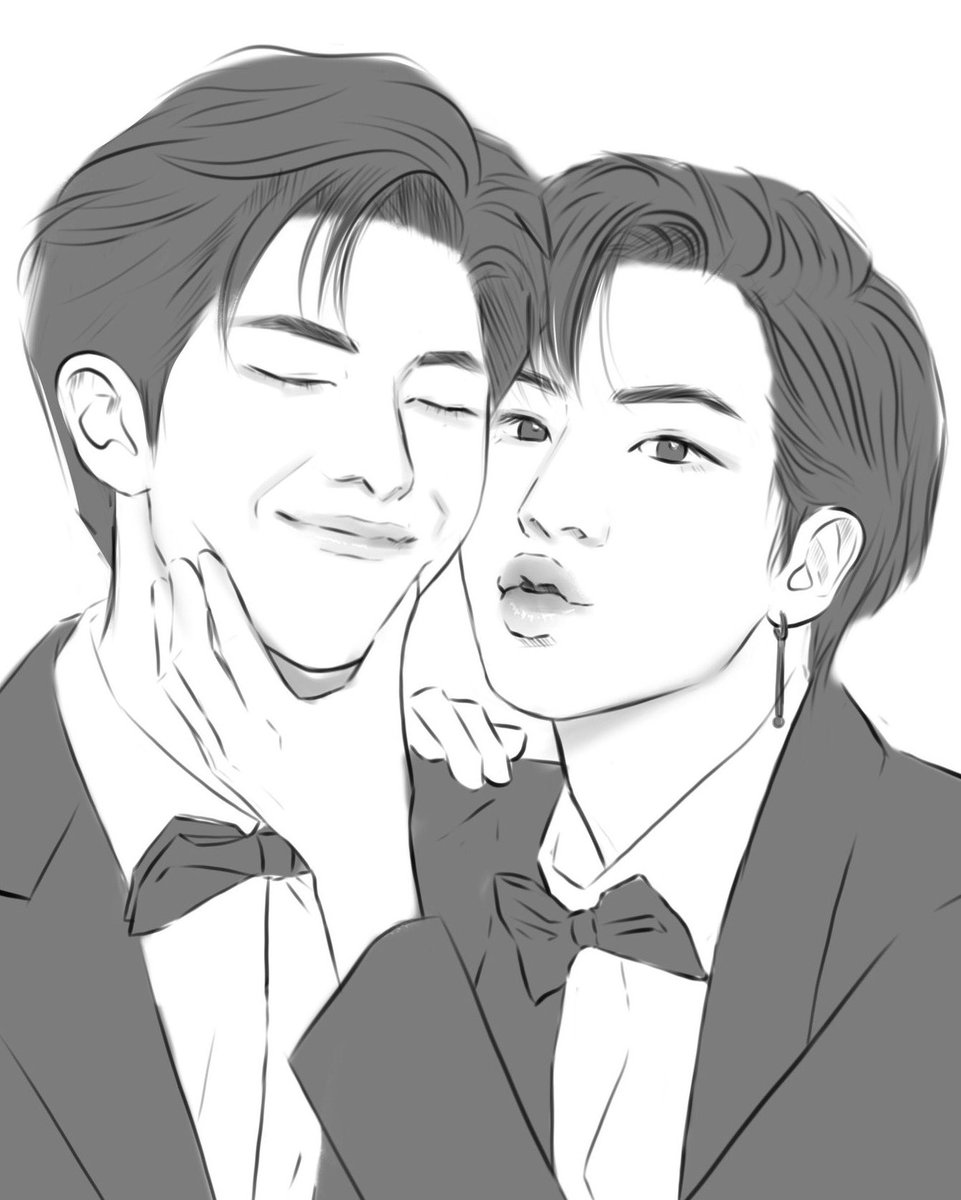 simbeImyne's tweet photo. hmmmmm 

#namjin #namjinfanart https://t.co/gyvrMeuvil