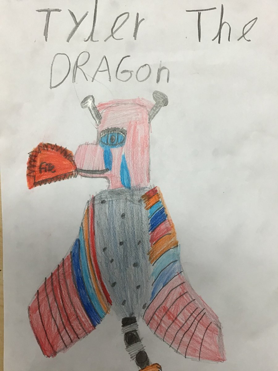 #cressidasummercamp day 2, drawing day. Some of Year 3’s dragon drawings from a half hour session today. We listened to music from the film version to help the creative juices flow. Staff had a go to! Very therapeutic.