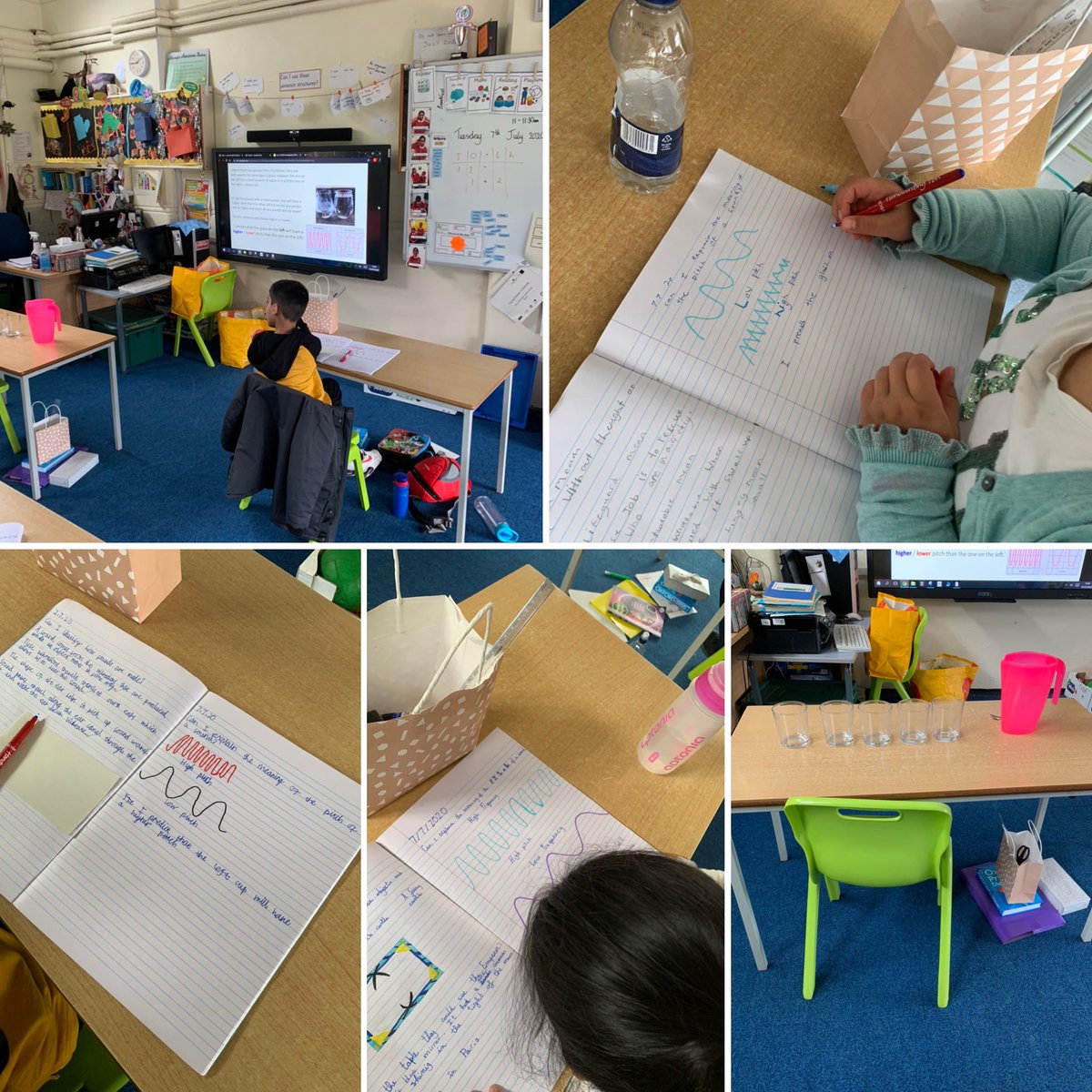 Mrs_WilliamsBF's tweet photo. @BirchfieldsPS here in Hawthorn 🌳 bubble we have been investigating high and low pitched sounds. Science is fun! ⭐️📢 @Miss_Coleman1 https://t.co/fHGyY0hiSv