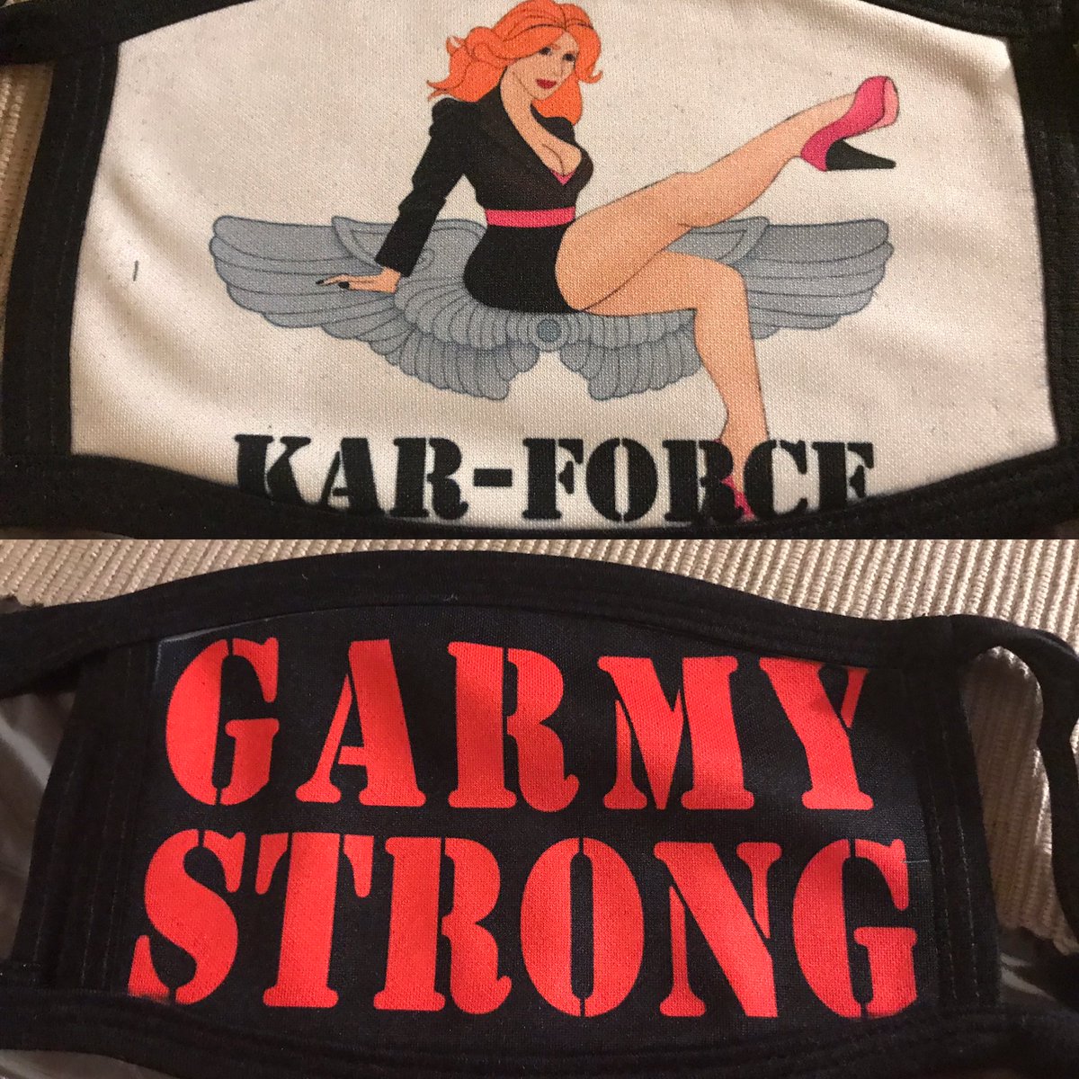 raulnsocal's tweet photo. Promote #theralphreport wear a mask. @RalphGarman @eddiepence @steveashton #karforce #garmystrong https://t.co/XVA5sKbrNj
