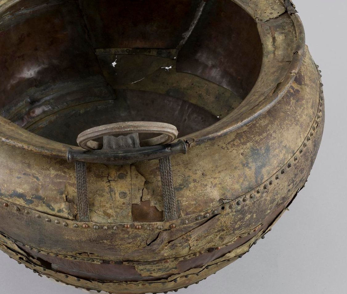 The huge cauldron was a key item of feasting equipment in use across Atlantic Europe between 1300 and 600 BC. They were regarded as magical, ceremonial possessions, invested with symbolic powers of regeneration and fertility.