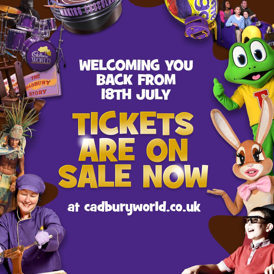 Cadbury World on Twitter "A VERY IMPORTANT WORLDCHOCOLATEDAY UPDATE Tickets to Cadbury World