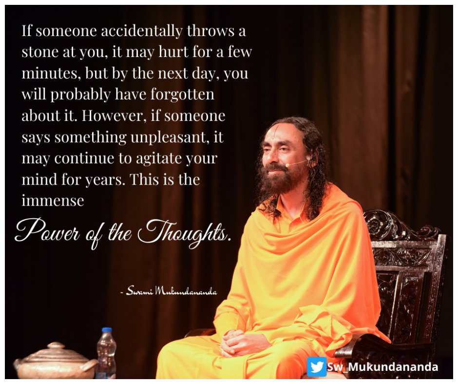 Sw_Mukundananda's tweet photo. This is the immense #power of the #thoughts.
#thoughtoftheday #TuesdayMotivation #InspirationalQuotes #SwamiMukundanandaquotes #MindManagement #JKYog #7mindsets #inspiringquotesdaily https://t.co/SNAxtcG1nN