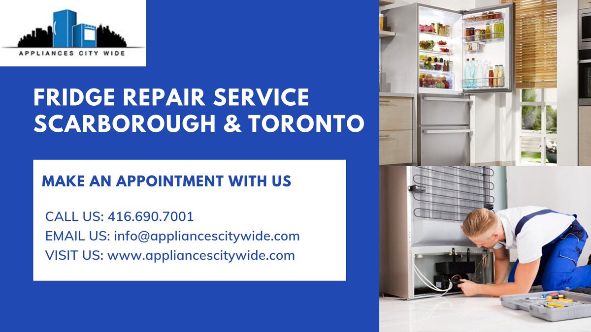 ACitywide's tweet image. #AppliancesCityWide gives the #fridgerepairservice in #Toronto &amp;amp; #Scarborough at a very reasonable price. Whatever the problem is occurring, we #repair all #makesandmodels. We offer #SAMEDAYSERVICE 24/7 and will be at your door in UNDER AN HOUR ANYWHERE. 

appliancescitywide.com/fridge-repair-…