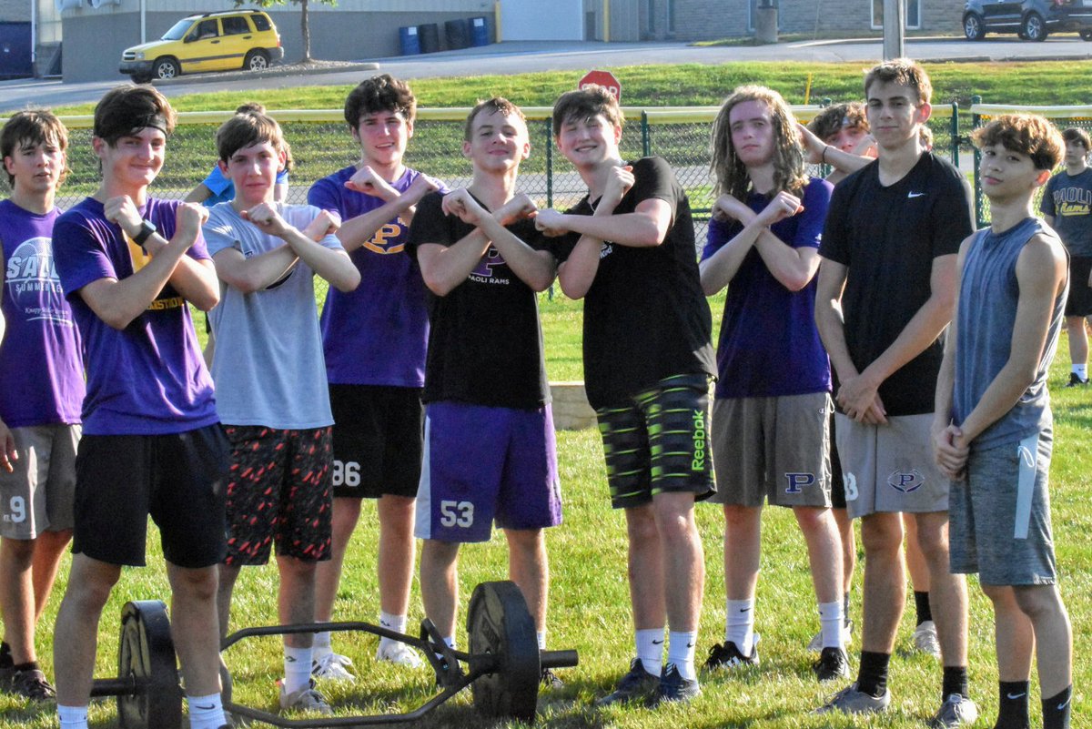 Spent the morning hanging out with the <a href="/FootballPaoli/">Paoli Football</a> boys on their 2nd day of Summer workouts. I'll have more on their return to practice in this week's News-Republican.