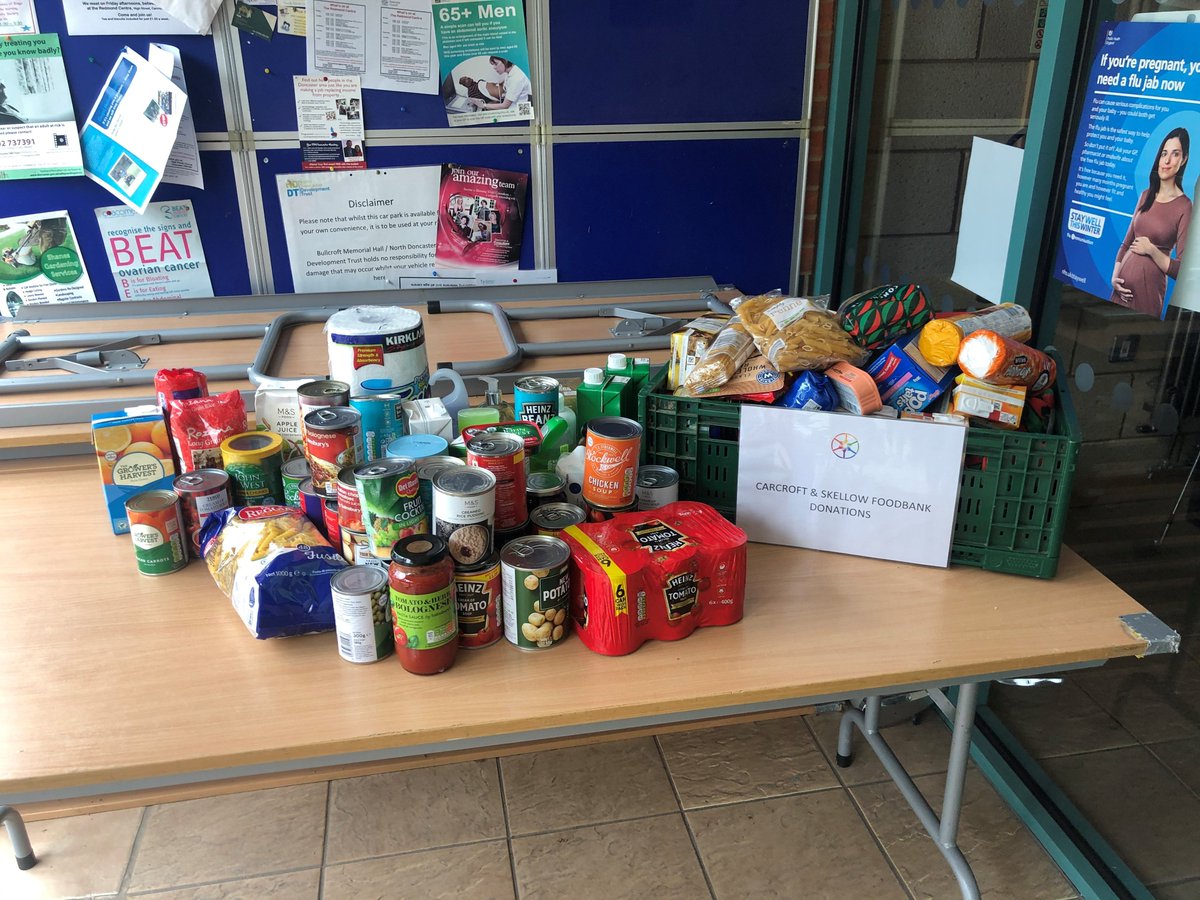 #100ActsOfKindness Donations to local Skellow #foodbank It is very challenging for many families at present and we will continue to do what we can #doncasterisgreat