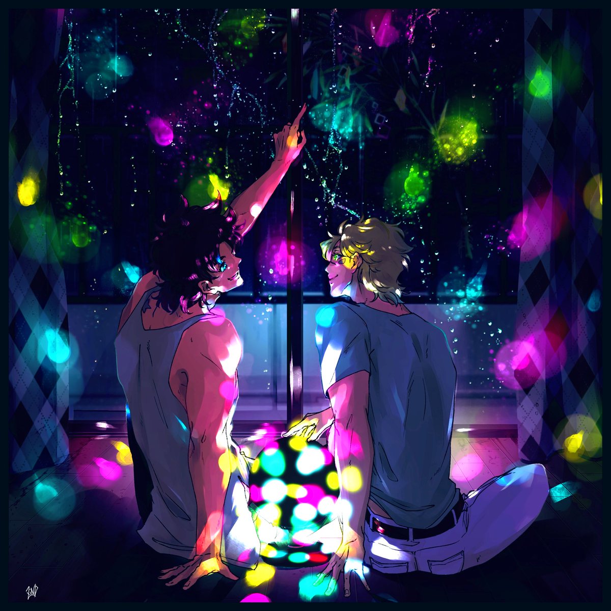 ZiNOxxx's tweet image. 2年前の七夕も雨の川だったな〜🎋
(過去絵)