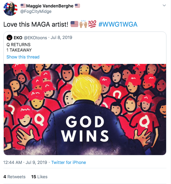 Trump early this morning retweeted a QAnon account. It's the 2nd time he has amplified this specific account.