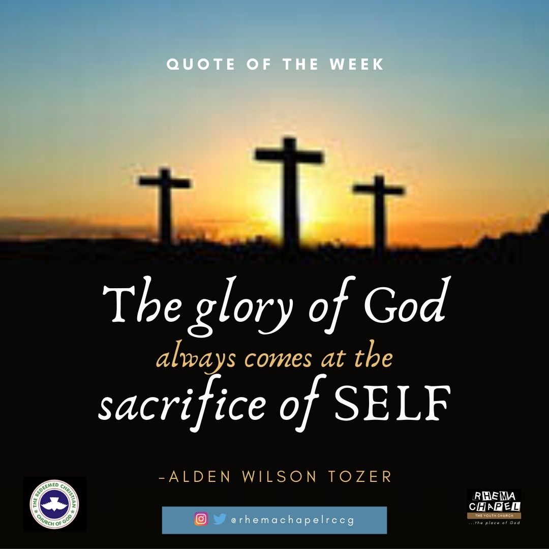 RhemaChapelRccg's tweet photo. Good afternoon generals.
Welcome once again to our Month of Manifested Glory.
In connection with our theme for the month, here is the quote for the week.
Selah.
# Quoteoftheweek
#Manifestedglory https://t.co/JdCR9qxagQ