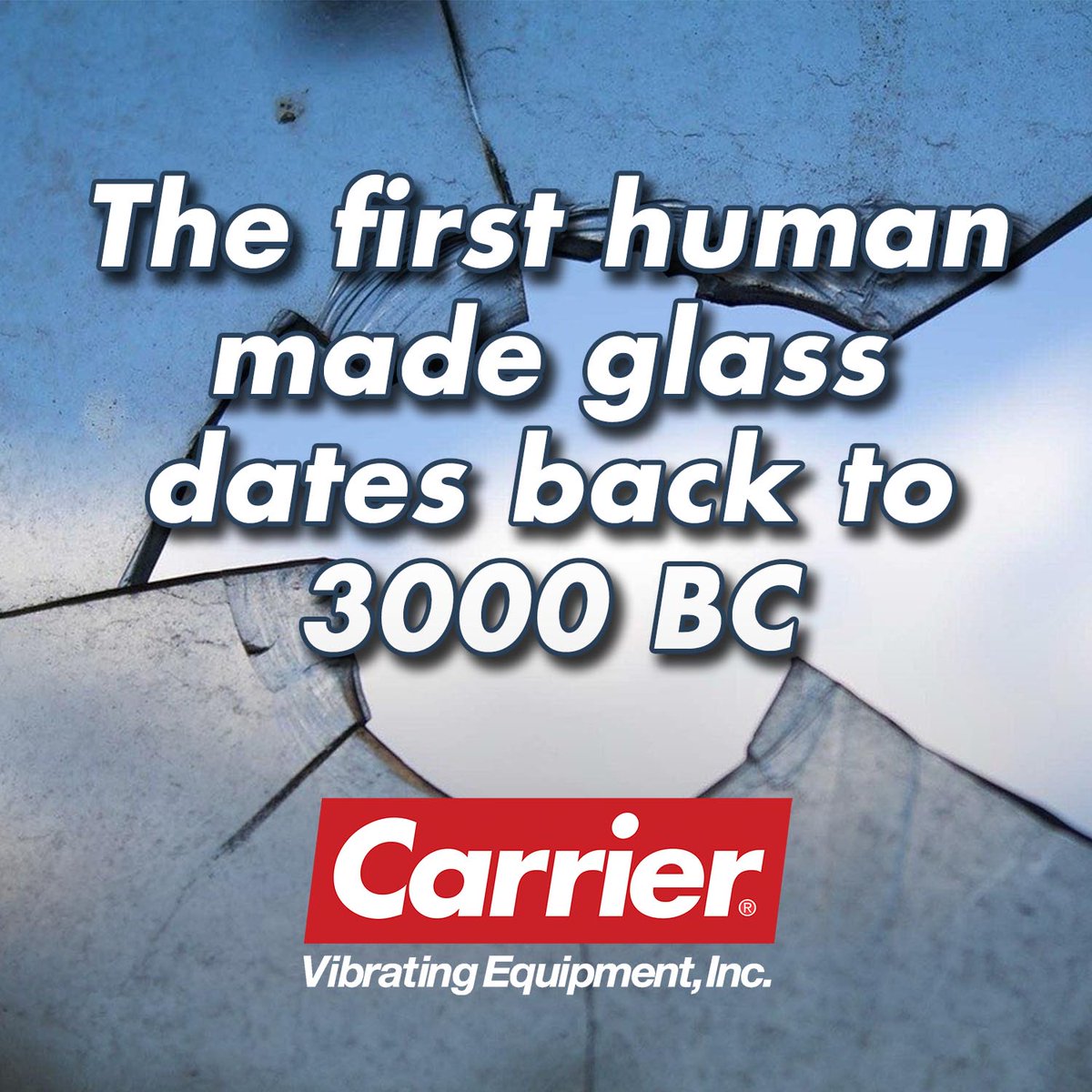 carriervibrate's tweet photo. The first human made glass dates back to 3000 BC. https://t.co/O9AJBcZqmg