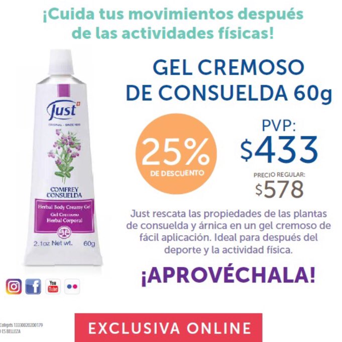 KarinaPC_'s tweet photo. Hoy terminan las ofertas en Just🇨🇭. Que no se te vaya tu producto favorito.  Contáctame al 552755-2249 #EnamoratedeJust. Favor de RT @En_laDelValle https://t.co/gYavwFltwg