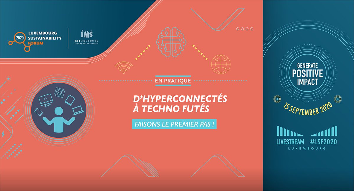 imslux's tweet photo. D'hyperconnectés à techno futés #LSF2020
🌐 Découvrez initiatives locales et internationales pour transformer l' #infobésité professionnelle en opportunité.
📎 #GeneratePositiveImpact / More information and registration https://t.co/GiOOVkLztt https://t.co/g0NEILb3vW