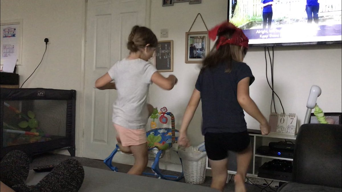 katyjohill's tweet photo. Virtual Sports day at the Cullen house! Well done girls! #WYSG https://t.co/2FoliMJBT4
