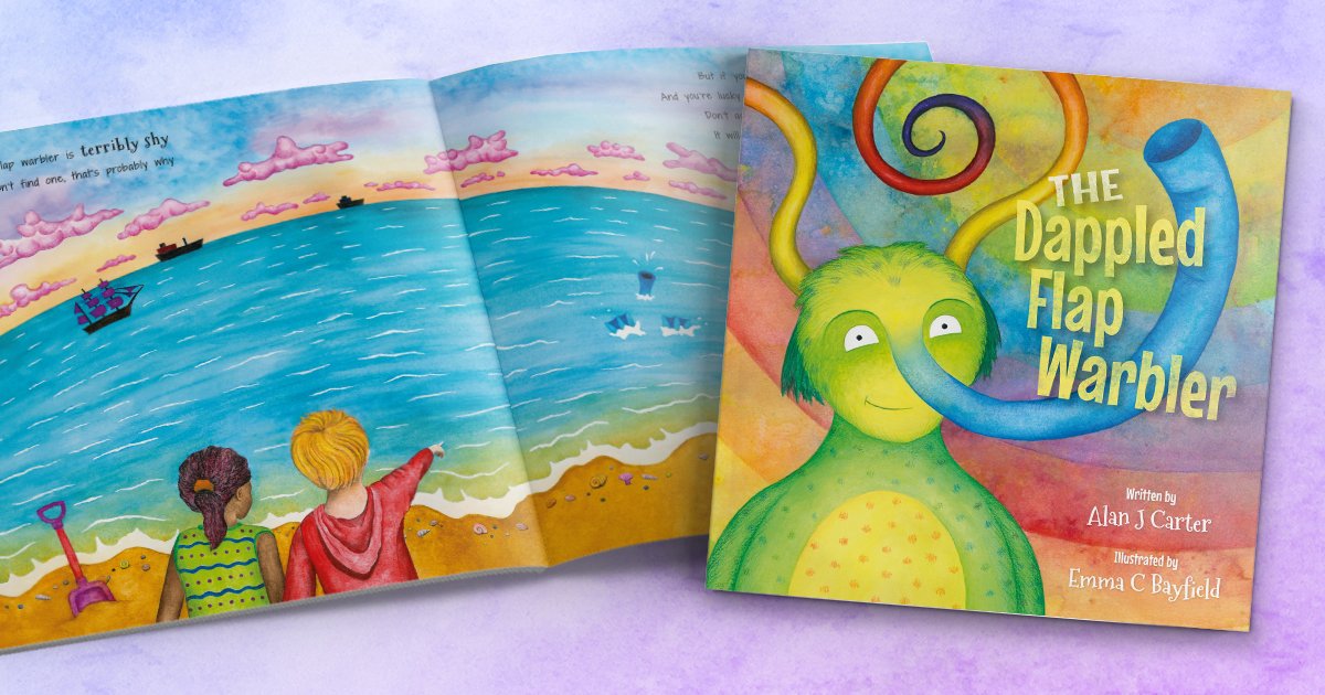 Pyewakett's tweet image. Introducing ‘The Dappled Flap Warbler’! A lovingly crafted #childrensbook illustrated by me &amp;amp; written by my Dad. You can register your interest on the website &amp;amp; we’ll e-mail you when it’s ready to pre-order. Please share this! 💚
flapwarbler.com