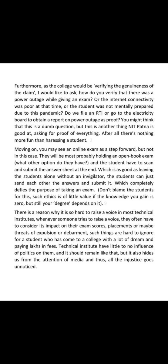 Tiwary_aditi's tweet photo. #nitpatna 
Just a very concise summary of the events that are or might happen which will affect the future of a lot of children in college. https://t.co/U4lbraFF2T