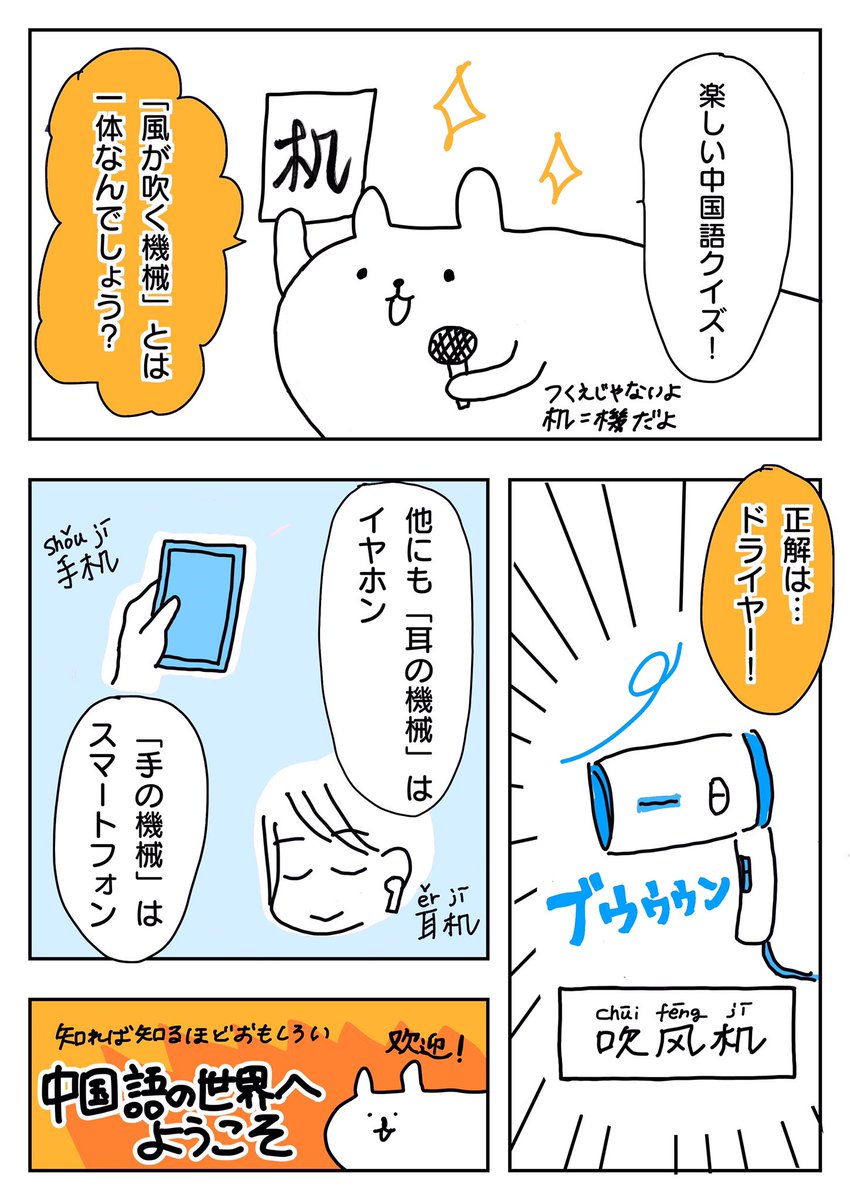 ビントウ Nodoka Hyodo على تويتر 今日も楽しい中国語クイズ コルクラボマンガ専科