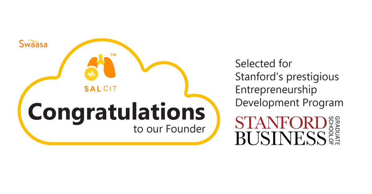 Congratulate Narayana Rao Sripada-Founder of Salcit Technologies! The Centre for Cellular and Molecular Platforms, a Govt. of India initiative has nominated him for Stanford Business School's SEED programme, this identifies few founders across world, helps them build enterprises